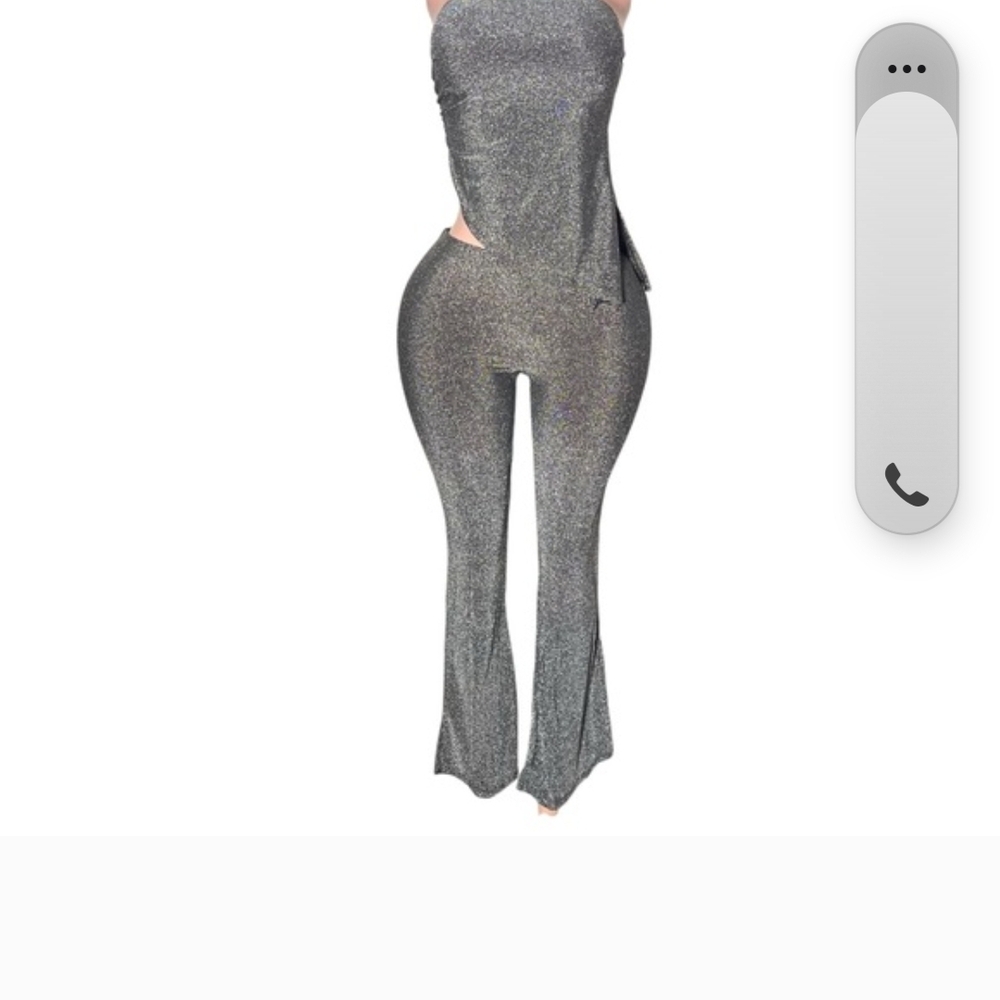 Women's Shimmering Gray Jumpsuit